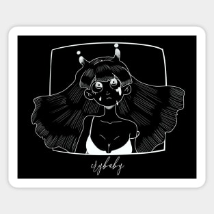 Crybaby (white) Sticker